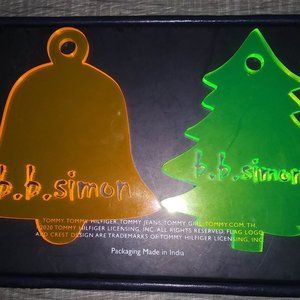 B.B. simon Christmas tree ornaments (set of 2)